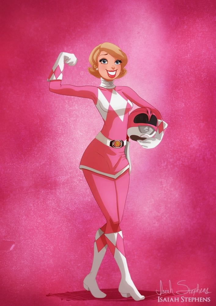Princesa Charlotte La Bouff (Princesa e o Sapo) como Power Ranger Rosa