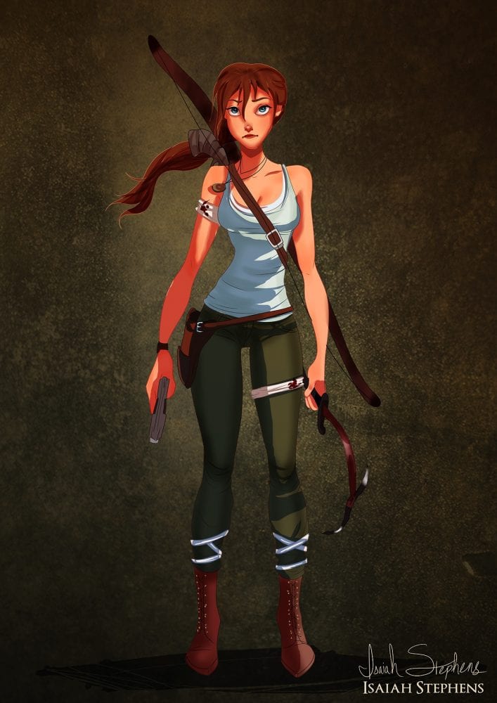 Halloween: Jane Porter (Tarzan) fantasiada de Lara Croft