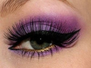 Maquiagem roxa para Ano Novo