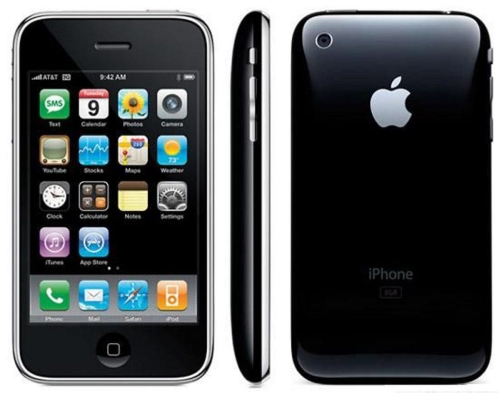 iPhone 3g, lançado em 2008