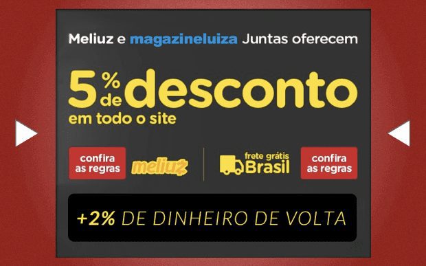 Cupom de desconto Magazine Luiza