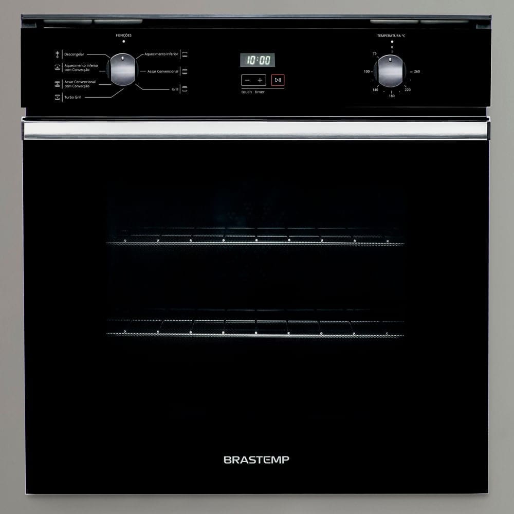 Forno Elétrico de Embutir 84 litros com Convecção e Timer Touch – Brastemp