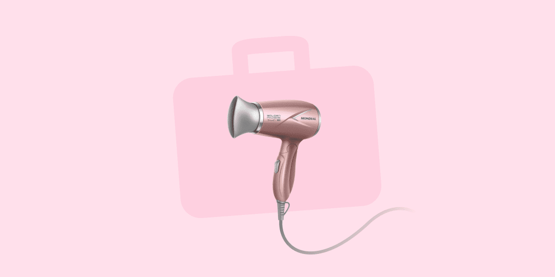 O melhor secador de cabelo pequeno