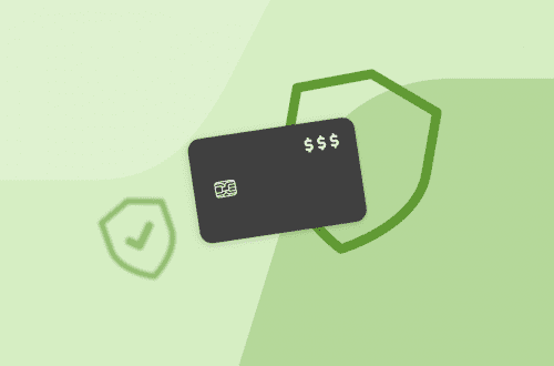 cartão em fundo verde representando golpe do cartão de crédito