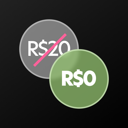 Resgate sem valor mínimo!